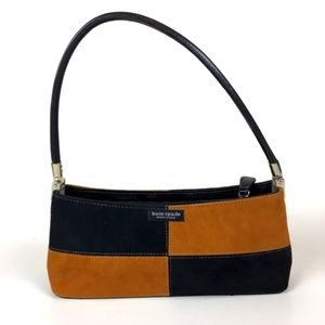 Vintage Mini Shoulder Bag in Black, Kate Spade New York, Suede and Leather